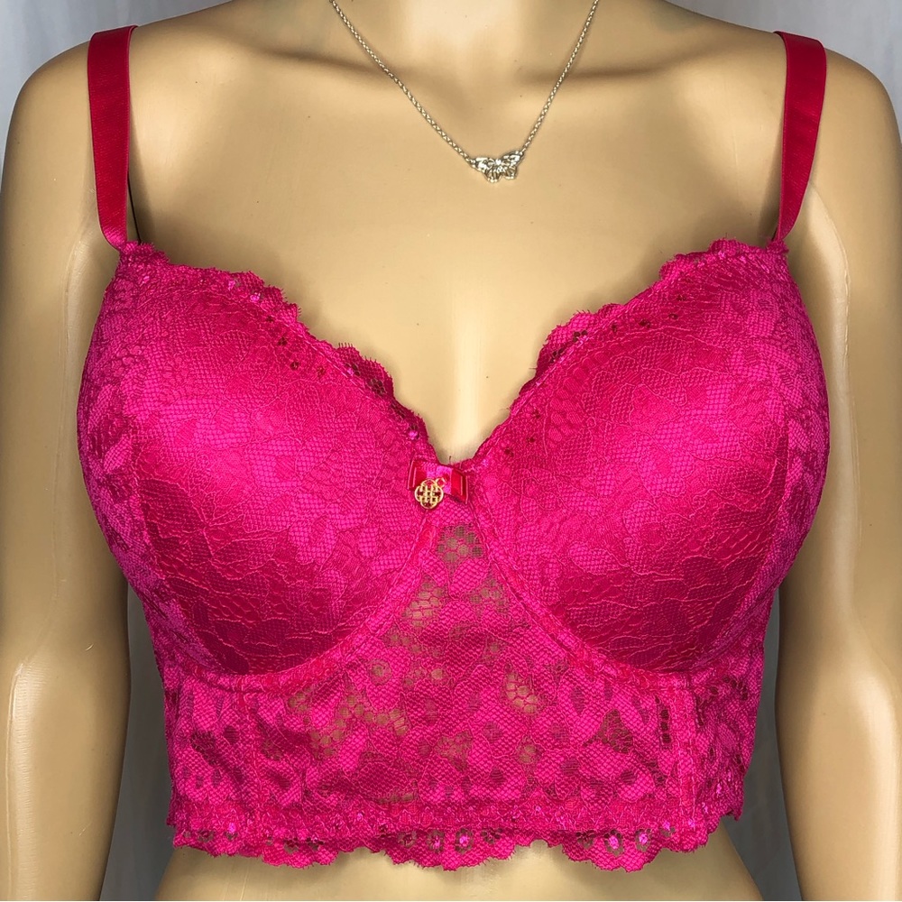 Barbie Pink Full Figure Long Line Push Up Bra
